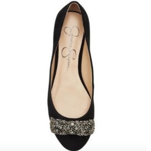 NIB Jessica Simpson Genevia Bow Suede Flats